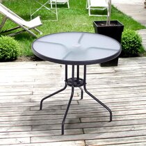 Bistro set best sale with parasol hole